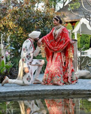 Sukhmani Sadana Instagram - The Most Beautiful Day of Our Lives ♾️ 
03.03.24

We need all your love and blessings 🙏♥️ 

Sukhmani’s Outfits @rimpleandharpreet 
Jewllery by @khuranajewelleryhouse 
Make up and hair @kohleyesbyjo 
Venue @thebagh_ 
Shot by @itskrajofficial 

#tonewbeginnings #tiedtheknot #youandme #goodvibesonly #grateful #anandkaraj #wedding #sukhmanisadana #sundeepgill #blessings #forever
