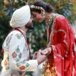 Sukhmani Sadana Instagram - The Most Beautiful Day of Our Lives ♾️ 03.03.24 We need all your love and blessings 🙏♥️ Sukhmani’s Outfits @rimpleandharpreet Jewllery by @khuranajewelleryhouse Make up and hair @kohleyesbyjo Venue @thebagh_ Shot by @itskrajofficial #tonewbeginnings #tiedtheknot #youandme #goodvibesonly #grateful #anandkaraj #wedding #sukhmanisadana #sundeepgill #blessings #forever