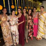 Sukhmani Sadana Instagram - Embracing my favourite colour in my all time favourite @chhavviaggarwalofficial chhavviaggarwalofficial ♥️ #latergram #indianwear #sari #friends #stitchedsaree #chhavviaggarwal #sukhmanisadana
