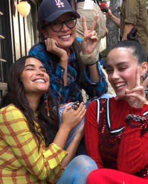 Sulem Calderon Instagram - Sneak peek from #BTS for the @afterpayusa commercial! Thank you @ganna_bogdan and the whole team for a fun experience and @skinnybonesjoans killing it with the outfits !! 💕☯️🫶🏽✨