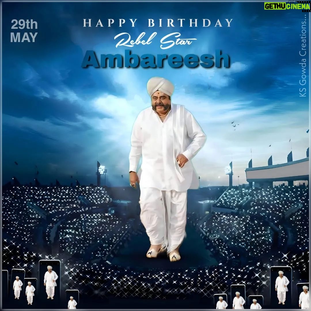Sumalatha - 9K Likes - He loved everyone ..
was loved by everyone ❤️
Our dearest #rebelstar #Ambareesh