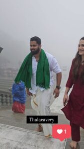Sumalatha Instagram - Abi Aviva at Thalacavery , the whole place where our revered holy River Cavery starts..♥️