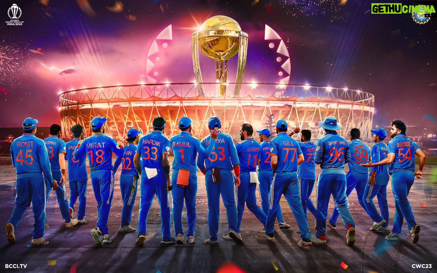 Sumalatha - 10.9K Likes - Wishing our #MenInBlue all the best , #TeamIndia Rocks💪 a billion & a half hearts beating for you and will keep cheering on
Go , get the cup now 🏆 🤞♥️💖❤️🫶🏆
#INDvsAUSfinal
#WorldcupFinal
#worlds2023