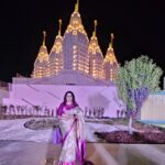 Sumalatha Instagram - Blessed to attend the inaugural ceremony of BAPS Hindu Mandir , Abu Dhabi today . Hon'ble PM Modiji's inspiring speech is certain to further strengthen the tremendous bond between UAE & India.Thanking the BAPS team for this wonderful & divine experience , also was lovely to catch up with some colleague from Movie Industry @r_sarath_kumar , @sureshgopi @imbhandarkar & the legendary senior actress #Mumtaz