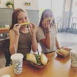 Summer Fontana Instagram - From getting boba to showing off our pickle mustaches, I had a great time today with this gurl :) love you Nora #cousintime #boba #pickle #familytime