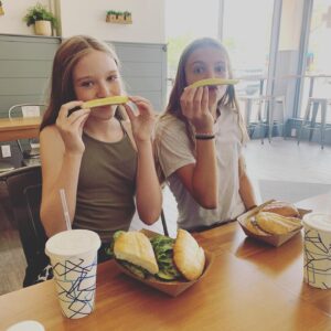 Summer Fontana Instagram - From getting boba to showing off our pickle mustaches, I had a great time today with this gurl :) love you Nora #cousintime #boba #pickle #familytime
