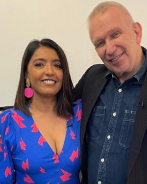 Sunetra Sarker Instagram - O.M.JeanPaul! Starstruck @sundaybrunchc4 
Always such a warm friendly vibe with this show. And to meet the hero Gaultier himself. Wow. Plus the great company of Richard, Sharon, Murray and the wounded Alex James.  Thanks to Simon, Tim & all the team for the food, drink and frivolities! A wonderful end to the week of #Ackleybridge #sundaybrunch @channel4