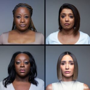 Sunetra Sarker Instagram - FIRST LOOK: Ahead of the launch of our new domestic abuse campaign, ‘Facing It Together’, we have released an exclusive first look image. The campaign will launch on Tuesday 5th March on ITV1 and ITVX. Charlene, Judi, Sunetra and Frankie are supporting the campaign and stand shoulder to shoulder with their fellow panellists and friends, Denise, Olivia, Brenda and Kelle, all four of whom have personally experienced domestic abuse, as well as survivors to let them know they’re not alone ❤️

#loosewomen #facingittogether
