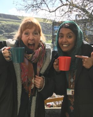 Sunetra Sarker Instagram - Ackley Bridge will remain one of the all time best jobs I ever did starting back in 2018 we had no idea what a groundbreaking entertaining multicultural show we were creating. I will forever love playing Mrs P and will miss her greatly. Thanks to @theforge_drama and all the brave leaps of faith they took. I got to play with the best of friends, cast, crew and production teams. Too many photos for one post… so more to come. Thank you Team Ackley Bridge and all its fans - love you all -in the words of Kaneez “ I don’t care if you lesbian, vegan or man on the moon” #justsayin🌟💝