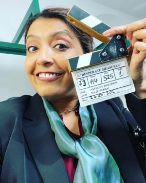 Sunetra Sarker Instagram - And that’s a wrap 🎬 on a fabulous job! The people in Budapest have been so welcoming and the cast& crew were abs tip top. Working abroad is my new fav thing ;) special nod to @amanda_abbington74 for being as adorable as I expected! #desperatemeasures #filmingover #backhome #dramarama #lifeonset