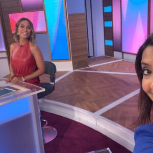 Sunetra Sarker Instagram - This is a photo of my first ever time as a panellist @loosewomen - and then many more happy times on the show- to celebrate one year of me being part of this empowering, funny, kind team of women it would mean so much if you voted for them, the crew, producers and all the fabulous guests @officialntas -thank you 😘 go to Nationaltvawards.com/vote