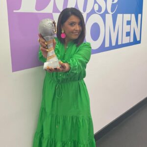 Sunetra Sarker Instagram - This is a photo of my first ever time as a panellist @loosewomen - and then many more happy times on the show- to celebrate one year of me being part of this empowering, funny, kind team of women it would mean so much if you voted for them, the crew, producers and all the fabulous guests @officialntas -thank you 😘 go to Nationaltvawards.com/vote