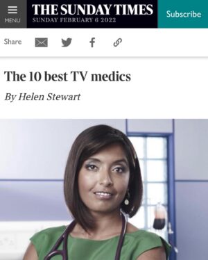 Sunetra Sarker Instagram - Chuffed to have made it onto a list full of so many of my tv heroes! Alan Alda gets my vote every time! Thank you @thetimes Zoe would happily take you guys out for a drink or 5 anytime 🍷✨ https://www.thetimes.co.uk/article/ranked-the-greatest-tv-doctors-vote-for-your-favourite-x5np6zmzb #tvdoctors #toptenlist #medicsontv #zoehanna #casualtybbc #sundaytimeslist