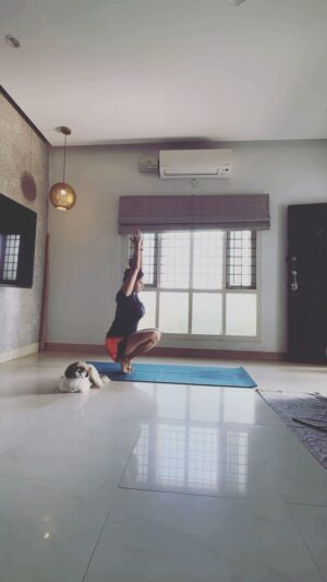 Sunitha Varma Instagram - Compressing 60 minutes of yoga into a 33 second video, proving that the journey to wellness is worth every second. 💫 wellness is a journey without shortcuts. 🧘‍♀️💪🏻
.
.
.
#yogajourney #mindfulness #noshortcuts #healthylifestyle #mindfulmovement #yogalove #yogaeveryday #wellnessmatters #goodday #happytuesday #blessedlife