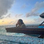 Supriya Pilgaonkar Instagram - So I taught 2 year old baby shriya this Nursary rhyme “baby beluga in the deep blue sea “ and she asked “where is my brother baby beluga. I want to meet him “and I said “it’s swimming far-away in blue sea of Maldives.we will collect money to go that far then you will meet him. “ it satisfied her . Very innocent the kids are! She promised herself and me when she grows up we all will go meet baby beluga. . This childhood promise she still remembered and did not want to leave us behind on this first trip to Maldives. . Thank you @coco_resorts and @pickyourtrail to make it soooo special. . P.s check my account introduction . It says mother of baby beluga ❤️🤗 shriya you are my beluga .