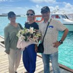 Supriya Pilgaonkar Instagram - Beautiful time in Maldives at @coco_resorts . 🏝️Thank you for getting us here Shriya and @pickyourtrail 💙Lovely hospitality and crystal clear water . Absolute peace🌊