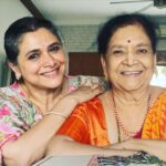 Supriya Pilgaonkar Instagram - Happy birthday Aai. ! My mother , a working woman all her life , served as a handicraft teacher in BMC schools. , made difference in many young lives. ! I am a chip of this solid block. .
