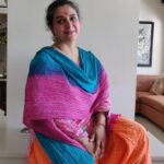 Supriya Pilgaonkar Instagram – Little colour here and there means no harm … hope you all had a great day