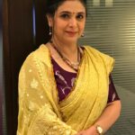 Supriya Pilgaonkar Instagram - This is how I look at different occasion. … three of them video byte. .. puja. … wedding function. . You tell me which is which. … hehehehe . I realise I am looking the same in all but still go ahead