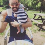 Suranne Jones Instagram - Remember when he was this small my love❤️ Happy Father’s Day. We love you ❤️ very grateful for all you do. .. Also, the dogs think you’re ace! 🐾 @teamakersprod