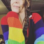 Suranne Jones Instagram - I’m still going through my stuff and sorting out what I’m donating and selling, looking at old memorabilia and donating for auctions and I came across this beautiful cardigan I wore all the time off set during the filming of Gentlemen Jack. It’s so cosy and 💯 cashmere from @madeleinethompsoncashmere I know one of our GJ fans would love it 😍 🌈 DM me and I’ll choose at random to send on 🎩