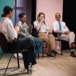 Suranne Jones Instagram - Fabulous Q and A with our writer Kieron Barry and our very talented actors @amyflorencelennox and @oliveisgray ❤️ what a show last night👏👏