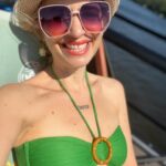 Susan Sideropoulos Instagram - What a day 💚☀️💚☀️💚☀️💚 Grüße vom Boot & was macht ihr so schönes? #SummerVibes #Friends #boattrip