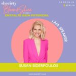 Susan Sideropoulos Instagram - Die beliebte Schauspielerin, Moderatorin und Bestseller-Autorin @susan_sideropoulos ist eine unserer SHE-Faces und fester Bestandteil der Sheciety Community. 💗 Mit ihren Spiegel Bestsellern „Rosarotes Glück“ und „Das Leben schwer nehmen ist einfach zu anstrengend“, nimmt Susan uns mit auf ihre Lebensreise und zeigt uns, wie wir unseren Alltag mit mehr Leichtigkeit leben können. Mit ihrer erfrischend-fröhlichen Art gibt sie uns einfache Tools an die Hand, um Altes loszulassen, Gedanken ins Positive zu drehen und mehr Me-Time, Freude und Begeisterung in unser Leben zu bringen. 🌸✨ Erlebe die wunderbare Susan live bei unserem Bloom & Shine Summit und lass dich von ihr und weiteren Gästinnen im Panel Talk „WOMEN FOR PEACE“ inspirieren, bereichern und beseelen. 🙌🏼 Wir stärken dich außerdem durch interaktive Workshops, Panel Talks, Keynote Speeches, Networking Areas, spannende Aussteller und vieles mehr! Entdecke neue Ideen, knüpfe wertvolle Kontakte und lass dich von unseren Speaker/innen inspirieren. ⭐️ Den Link zu den Tickets findest du in unserer Bio 💜⬆️ #sheciety #femaleempowerment #summit #bloomandshine #berlin