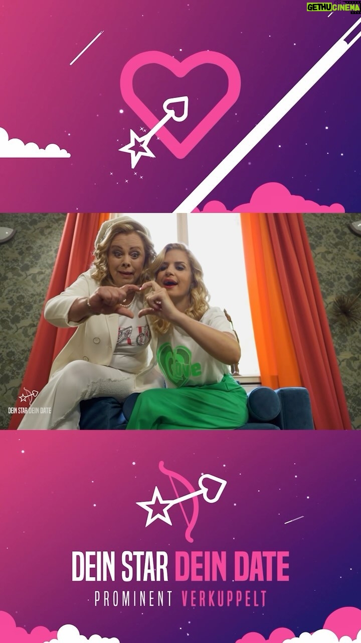 Susan Sideropoulos Instagram - Würdest du dich von uns verkuppeln lassen? 🙃 Noch eine Stunde, dann geht’s wieder los mit dem dating 💜 Um 16.30 Uhr in @sat.1 „Dein Star - Dein Date“ #newShow #dating #fun #unbezahltewerbung #wegenmarkierung