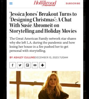 Susie Abromeit Instagram - Thank you @hollywoodreporter 🎄❤️🎉🤶🎅

@greatamericanpureflix @greatamericancommunity @greatamericanfamily