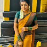 Suveta Shrimpton Instagram - Draped in grace✨ #beingilamathi 🌙 #poovathalaiya @suntv #newpost #trend #suntvserial #instadaily #postoftheday #instadaily #instamood #suveta #suvetashrimpton