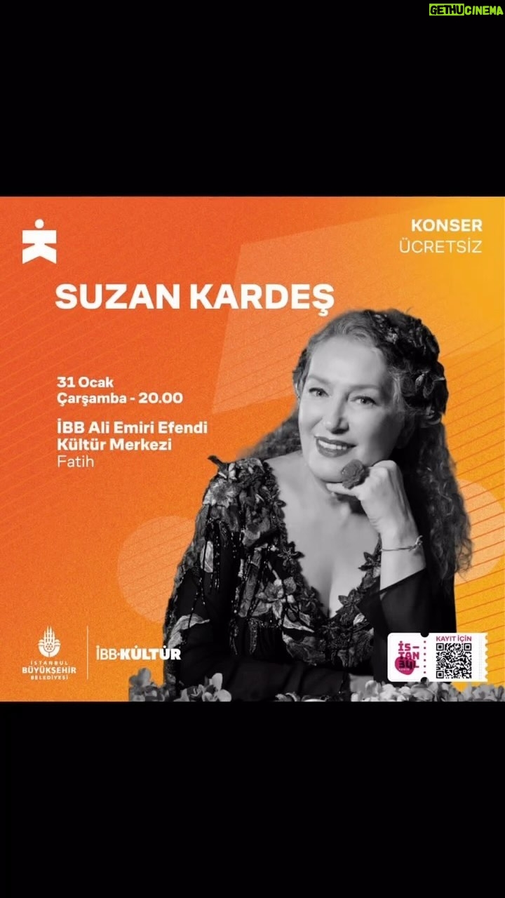 Suzan Kardeş Instagram - 31 ocak akşamı beraberiz dostlar🥰 @kultur_istanbul @ibb_kultur @istanbulbuyuksehirbld @hasanozkayaorganizasyonn
