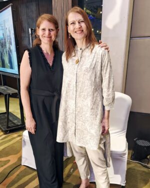 Suzanne Bernert Instagram - An amazing turnout at the #israeliindependenceday... met so many people and had great conversations. Of course, it also got serious, but showing support by showing up is what was needed 🇮🇱🎗️
Outfit @untungindia 
Shoes @elizabethy_y_h
.
.
.
#israelinstagram
#israelinindia #israel #thegranddelhi #suzannebernert #arjunhardas  #🇮🇱 #🇮🇱🇮🇳 #🇮🇱🇩🇪