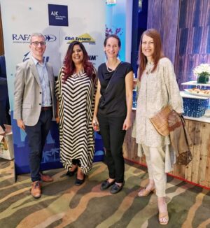 Suzanne Bernert Instagram - An amazing turnout at the #israeliindependenceday... met so many people and had great conversations. Of course, it also got serious, but showing support by showing up is what was needed 🇮🇱🎗️
Outfit @untungindia 
Shoes @elizabethy_y_h
.
.
.
#israelinstagram
#israelinindia #israel #thegranddelhi #suzannebernert #arjunhardas  #🇮🇱 #🇮🇱🇮🇳 #🇮🇱🇩🇪