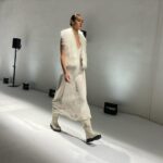 Sveva Alviti Instagram – The warmth of @peserico_official at #mfw24. 
An Italian story of quality, tradition and dedication. 🧡
 
#inpartnershipwith #peserico
#operedinatura

Styled by @paoladec