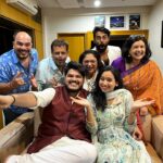 Swanandi Tikekar Instagram - The countdown begins!!! U guys were our first ata line lagliche!!! ❤️❤️❤️ thanks my loves! It all started with u guys by my side! 🤗🤗🤗 And thank you for giving us a hashtag @sukanyamoneofficial 😂😂😂. #anandi #friendslikefamily #kelvan #bridetobe #groomtobe #mygang #yaay #swananditikekar #ashishkulkarni #anandi