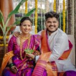Swanandi Tikekar Instagram – That Magical Moment!♥️✨

@khushbooghodke dolled me up for all my wedding looks and her work is great. Loved working with you Khushboo. Thank you!🤗

Swanandi’s MUAH : @khushbooghodke 
Ashish’s MUAH : @krishna_deshmukh_makeup 
Saree : @saudamini_handloom 
Blouse : @nishfash_design_studio 
Ashish’s Outfit : @saudamini_handloom 
Jewellery : @pngadgilandsons 
Styling : @saudamini_g
Draping : @nilam_art1687 
Pictures : @lensfixed_onkarabhyankar
Asthetics & Skincare : @thefacestudio.in 
Socials and Exclusive PR : @wechitramedia @n.i.d.s_

#SwanandiTikekar #AshishKulkarni #Wedding #ANANDI 💕