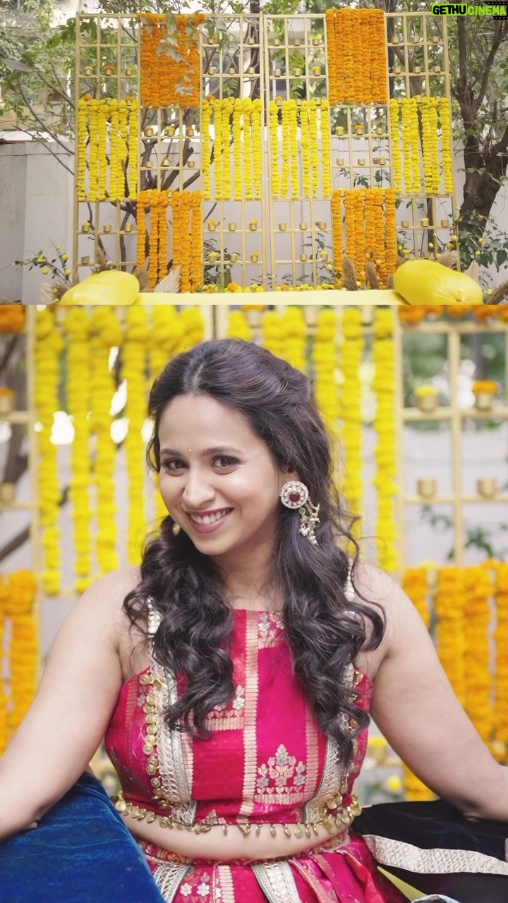 Swanandi Tikekar - 54.4K Likes - The Mehendi Function-
Its really a beautiful ceremony! But, sitting in one place for 3-4 hours is too hectic. And for that you need a beautiful yet comfortable outfit!❤️ and mine definitely was!😍 All thanks to @labelsonalesawant 🥰 She made sure my outfit looked just the way I imagined it. The quality, design and pattern was on point, just couldn’t resist but flaunt it.❤️
.
Beautiful outfit by @labelsonalesawant
Mehendi : @kkanchan_mehendi
Styling : @saudamini_g
MUAH : @nishant_tapkir_makeup @priyankahairartist
Decor : @feelings.eventsanddecors
Video : @lensfixed_photoworks
Socials and Exclusive PR : @wechitramedia @n.i.d.s_
.
#SwanandiTikekar #AshishKulkarni #ANANDI 💕