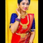 Swathi Sharma Instagram - No one can ever say no to the magic of a saree. Saree @elampillai_silk_sarees_a_to_z Jewels @gold_copy1486 . . #saree #sareelove #sareelovers #eligent #beautifulme #selflove #marriaglook #onscreen #bommi #zeetamil #zee5 #kannadathi