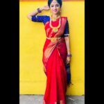 Swathi Sharma Instagram - No one can ever say no to the magic of a saree. Saree @elampillai_silk_sarees_a_to_z Jewels @gold_copy1486 . . #saree #sareelove #sareelovers #eligent #beautifulme #selflove #marriaglook #onscreen #bommi #zeetamil #zee5 #kannadathi