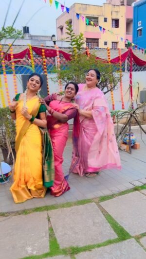 Swathi Sharma Instagram - Still in Pongal vibes 🔥💃
#pongalkolam #pongalcelebration #dance #goodvibes #invibe #trendingreels #trending #reelitfeelit