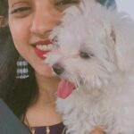 Swathi Sharma Instagram - En azhagu kutti joy🐾❤️🧿 #mydaughter #dogmother #pupoylove #maltese #doglover #myworld #cute #cutedogs