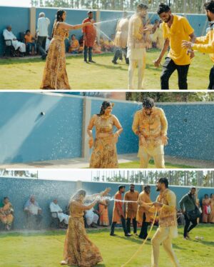 Swetha Khelge Instagram - Ranjhana hua Mera!😉❤️

#swethakhelge #ShwefoundherMadMister #mswedding #haldi #haldiceremony #haldioutfit #haldijewellery #haldidecor #haldibride #bridesquad #bridetobe2024 #love #laughter #fun #friends #family #gratitude