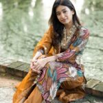Swetha Venugopal Instagram - An earthy hue of yellow often evokes a sense of vintage style, resonating with retro aesthetics. Whether used in fashion or decor, mustard yellow adds a touch of both boldness and subtlety, making it a versatile and enduring choice that stands out with a refined, timeless appeal. wearing such a beautiful outfit from @_.mrikanda 🫶 and shot by the most talented @sathyaphotography3