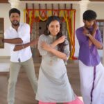 Swetha Venugopal Instagram - Keeping up with the trends! Forced co-dancers @manish_mariyappan @raghul_srk Emotional support @saravanan_sara18 @mani_d_razer Reel videographer @haran_rossi46