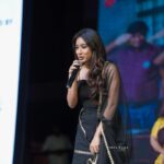 Swetha Venugopal Instagram - At the audio launch of #marakkumanenjam ❤️ Thank you @sindira_by_swethaindiran for this beautiful customised outfit Hair @madz_makeover Shot by @lenzbugz