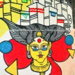 Syamantha Kiran Instagram - Street art on these lanes ,ramratanbose lane in Kolkatta! It was a quite a trek from our stay, but was worth it❤️ #shyambazar #ramratanboselane #paintedwalls #streetart #wallpaintingskolkata
