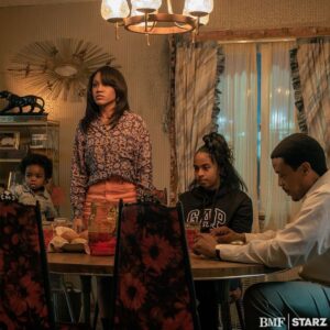 Sydney Mitchell Instagram - Even the baby said WTF 😳😂 Episode 1 of @bmfstarz out now on the @starz app. What did yall think?