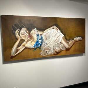 Sylvia Hoeks Instagram - After having met the kind, inspiring Ahn Duong I got the chance to view her work in person today and it touched me in a way where I felt I was looking at work from a woman unafraid to look at all aspects of herself and others, raw, sensual, vulnerable, elegant, tender, strong, light, witty, bold , layered.
If you have the chance, go see ‘the incoherences of a gentlewoman’ now at @gmurzynska