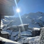Sylvie Tellier Instagram - Premier bain de l’année.. même pas froid, enfin presque …❄️❄️❄️ #ski #neige #alpes